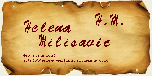 Helena Milisavić vizit kartica